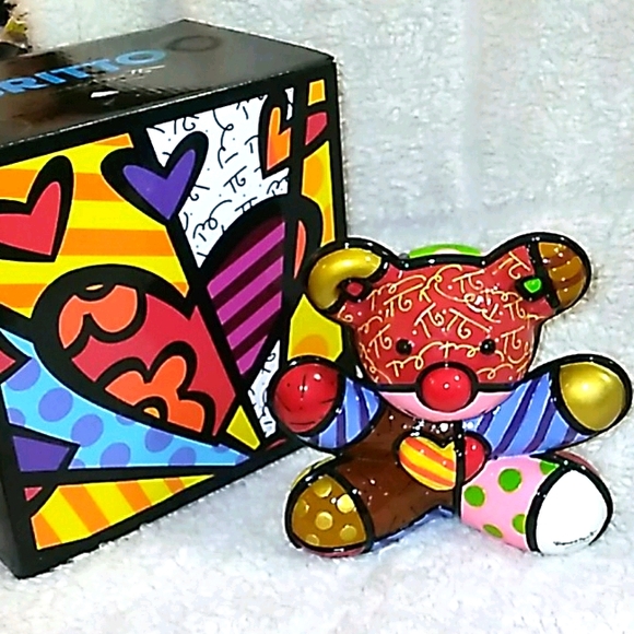 Britto Other - Romero Britto love bear